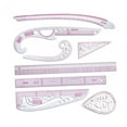 thumbnail image 1 of Metric Rulers Set Clothing Pattern Making Ruler for Designers Pattern Makers 8 Pieces, 1 of 8