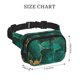 thumbnail image 4 of Disketp Green Gold Glitter Riñonera de Doble Capa, Bolsa de Cintura Ajustable para Viajes, Correr y Senderismo, Riñonera Ligera para Hombre y Mujer, 4 of 9