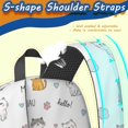 thumbnail image 5 of Cute Cat and Cloud White Pattern 17" School Backpacks for Teens,Waterproof Oxford Fabric,S-Shape Padded Straps for School,Travel,Hiking,Camping, 5 of 6