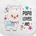 thumbnail image 4 of Inktastic Papa Loves Me Cute and Happy Llama Boys or Girls Baby Bib, 4 of 4