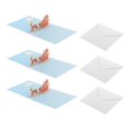 thumbnail image 2 of Paquete de 3 Tarjetas de Felicitación Navideñas con Hermoso árbol de Navidad Papá Noel Papá Noel Elk Adecuado para Cualquier Persona - Coche de ciervos de Navidad Macarena Tarjeta de felicitación de año nuevo, 2 of 8