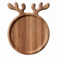 thumbnail image 1 of Bandeja de Madera para Navidad, Árbol de Navidad, Frutero, para Aperitivos, para Dulces, Semillas de Melón, Fruta , para Pizza L, 1 of 6