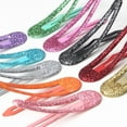 thumbnail image 4 of Glitter Colorful Snap Hair Clips Set, 2" Non-Slip Barrettes for Women, Teens, and Small Hair Styles, 4 of 6