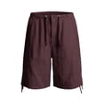 thumbnail image 6 of Breezora Women’s Baggy Cargo Denim Shorts – Wide Leg Knee Length Shorts with Pockets & Drawstring Waist, 6 of 6