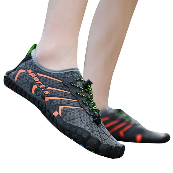 IUJSOY Water Shoes Men Barefoot Quick-Dry Aqua Sock Outdoor Athletic Sport Shoes for Surfing