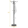 thumbnail image 5 of Giantex 70”Metal Coat Rack Stand, Hat & Coat Hanger w/14 Hooks, Free Standing Organizer Rack w/Stable Marble Base, 5 of 8