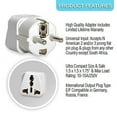 thumbnail image 2 of Ceptics Grounded Universal Plug Adapter for Europe, Germany, France (Schuko) (Type E/F) - 3 Pack, 2 of 3