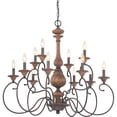 thumbnail image 7 of Traditional Twelve Light Chandelier in Rustic Black Finish Bailey Street Home 71-Bel-1809258, 7 of 7