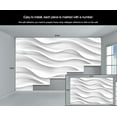 thumbnail image 5 of Modern Light Luxury Wall Mural, White Wave Stripes Murals For Living Room, White Lines Large Wall Murals, Solid Geometry Hd Photo, Wave Lines Home Decor & Gift 110"W x 79"H (Not Peel and Stick), 5 of 6
