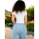 thumbnail image 3 of Player Mujer Texturizada Casual Stretch Blusa Dama Top, 3 of 5