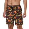 thumbnail image 1 of Fotbe Turkey Bird Traje de Baño para Hombre – Shorts de Natación de Secado Rápido con Forro y Bolsillos-Small, 1 of 6