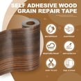 thumbnail image 4 of Uxcell Self Adhesive Wood Grain Repair Tape 33'x 8" for Furniture Ebony, 4 of 7