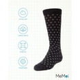 thumbnail image 6 of MeMoi Polka Dot Cotton Blend Dress Socks - Boys - Male, 7-8, Black, 6 of 7