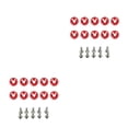 thumbnail image 2 of Speravity Juego de 10 piezas de arandelas y tornillos para automóviles, juego surtido de arandelas decorativas para pernos de vehículos, Rojo 2piezas, 2 of 4