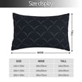 thumbnail image 2 of Pofeuu Black Fish scales Print Polyester Microfiber Plush Pillowcases, Super Soft and Cozy Pillow Case Covers with Envelop Closure（Pillow core not included）-16"x24", 2 of 6