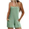 thumbnail image 1 of Trajes Casuales para las Mujeres de Verano sin Mangas Sólido Camis Traje con Bolsillo, 100% Algodón Ligero Tobillo-Longitud Romper para Uso Diario Y de Fiesta, 1 of 9