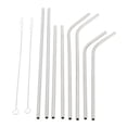 thumbnail image 1 of de beber curvas rectas de material acero inoxidable de 8 piezas, de 2 cepillos, respetuosas medio shamjiam Paja de acero inoxidable, 1 of 8