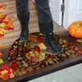 thumbnail image 6 of Btomtd 24"x16" Thanksgiving Semicircle Doormat with Maple Leaf and Pumpkin, Festive Porch Entrance Floor Mat, Holiday Fall Decor Carpet for Front Door, Halloween Area Rug, B, 6 of 6