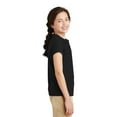 thumbnail image 3 of Port Authority Teen Female Regular Plain Short Sleeves Polo Black X-Small, 3 of 6