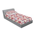 thumbnail image 3 of Floral Bedding Set with Sheet & Covers, Blooming Red Poppies Chamomile Ladybird and Daisies Bumblebee Bees and Butterflies, Printed Bedroom Decor 2 Shams, 4 Sizes, Multicolor, by Ambesonne, 3 of 3