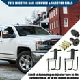 thumbnail image 3 of Unique Bargains 1 Set NO. 49248 Fuel Injector Rail Assembly Remover Fuel Injector Seals Tools for GM Engines Black, 3 of 7