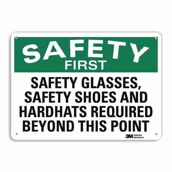 Lyle Safety Sign,10 inx14 in,Aluminum U7-1242-RA_14X10