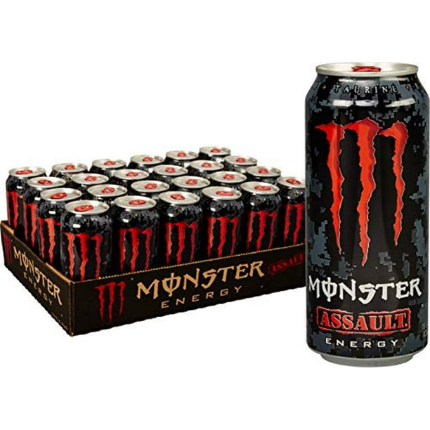 Monster Energy Assault, Energy Drink, 16 Fl Oz (Pack of 24) Walmart