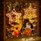 thumbnail image 5 of Luces decorativas con siluetas de ventanas navideñas, copos de nieve y estrellas iluminados, 5 of 5