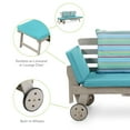 thumbnail image 2 of Greemotion Maui Expandable Outdoor Patio Daybed in Gray Acacia Wood, 2 of 5