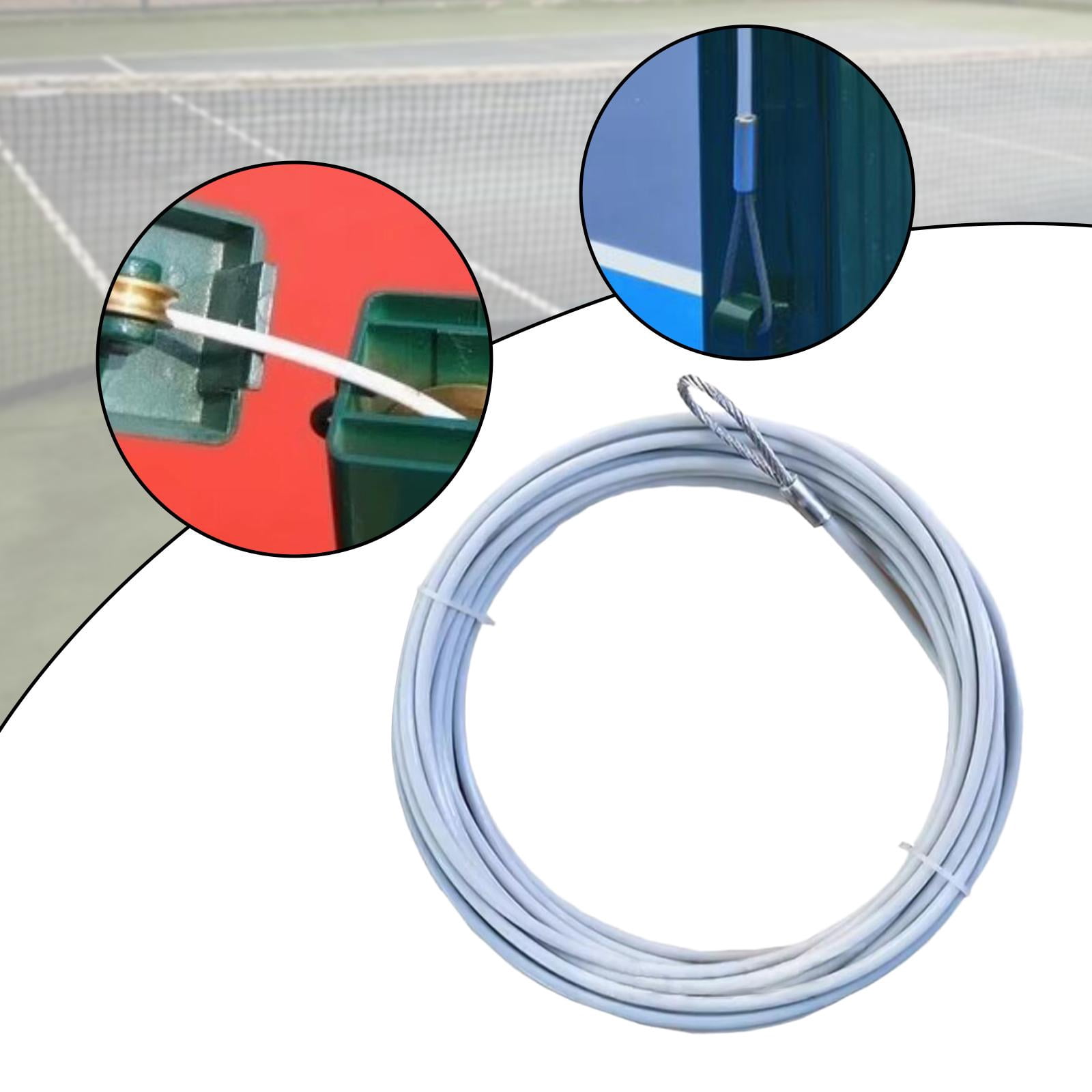 QccHieUs Tennis Net Cable Replacement Headline Cord Volleyball Net Steel Cable Steel Wire