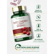 Tart Cherry Capsules | 200 Count | 3600mg | Non-GMO & Gluten Free | By Carlyle