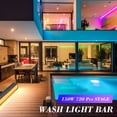 thumbnail image 2 of JAJALUYA ZQ06078 Black Aluminum Wash Light Bar 2 in 1 Strobe RGB 3in1 LEDs, 2 of 7
