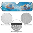 thumbnail image 6 of HUIACONG Cute Water Cat Sunshade Sun Shade Windshield Heat Shield Sun Visor Mat Compatible with Jeep Wrangler Rubicon Sahara TJ JK JKU 2 Door & 4 Door, 6 of 6