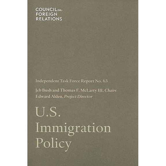 Pre-Owned U.S. Immigration Policy (Paperback) 0876094213 9780876094211