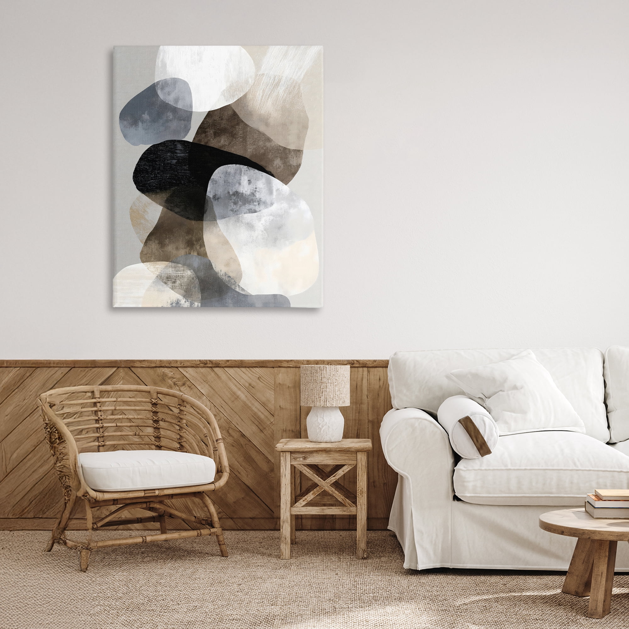 Stupell Industries Thoughts In Muted Layers Canvas Wall Art, design by Ink Drop Loft