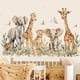 thumbnail image 1 of Adhesivos de pared con diseño de acuarela, jirafa, elefante, tigre y león, 1 of 3