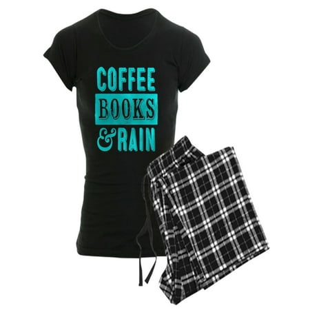 

CafePress - Coffee Books And Rain Pajamas - Women s Dark Pajamas