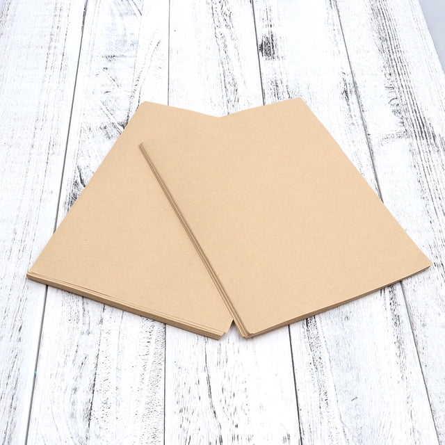 RENACLIPY 3Set Vintage Kraft Writing Paper Light Brown Smooth Stationery Paper for Letter Writing Use