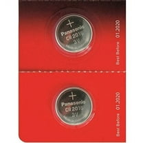 One (1) Twin Pack (2 Batteries) Panasonic Cr2016 Lithium Coin Cell Battery 3V...