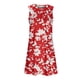 thumbnail image 3 of WILLBEST Vestido Midi De Verano Para Mujer, Informal, Estampado, Moda De Playa, Elegante, Flotante, Largo Medio, Cuello Redondo, Sin Mangas, 3 of 3