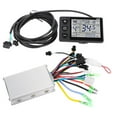 thumbnail image 2 of Electric Bicycle Instrument Controller, LCD Display Instrument Controller, Light Weight for Scooters Accessory Meter Control Electric Bicycles 24V/36V 250W/350W,36V/48V 250W/350W, 2 of 7