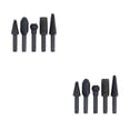 thumbnail image 2 of Kenally 5 uds., limas rotativas para manualidades, vástago de 1/4 de alta calidad, escofina rotativa, brocas de madera, herramienta manual negro 53-61 mm 2piezas, 2 of 6