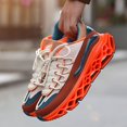 thumbnail image 4 of NOKIO Mens Fashion Sneakers Platform We𝖽ge Athlet𝗂c Shoes with Comforatble Soft Cushion Sole, Colorful Casual Walking Shoes Lightweight Breathable Running Shoes for Back to College, Travel, 4 of 9
