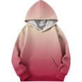 thumbnail image 6 of YunPes Trendy Oversized Hoodies for Girls Gradient Long Sleeve Hooded Sweatshirts with Pockets Teen Daily Athletic Pullover, 6 of 8