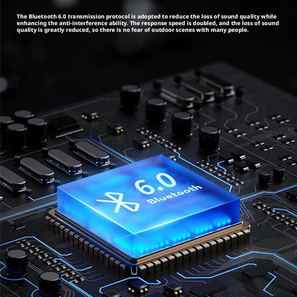 Bluetooth 6.0 In-Ear Earbuds, AI Translator, Noise-Cancelling, LED Touch Screen, 100+ Languages, IPX5 Waterproof