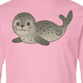 thumbnail image 4 of Inktastic Adorable Seal Illustration Cute Animal Art Long Sleeve Youth T-Shirt, 4 of 5