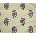 thumbnail image 4 of oneOone Polyester Lycra Light Yellow Fabric Floral Block Sewing Material Print Fabric By The Yard 56 Inch Wide, 4 of 4