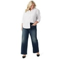thumbnail image 5 of Gloria Vanderbilt Swan Series Women's Plus Amanda Oversized Shirt, Sizes 0X-4X, 5 of 5