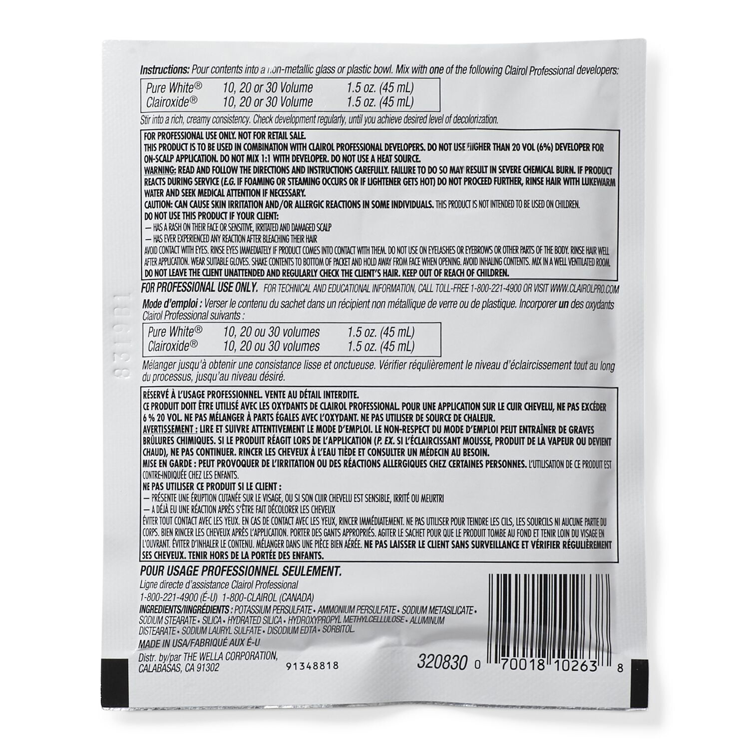 Clairol Professional BW2 Powder Lightener, Dedusted Extra Strength, 1 oz -  Walmart.com