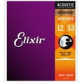 thumbnail image 3 of 3-Pack! Elixir Light 12-53 Acoustic Phosphor Bronze Nanoweb 16052, 3 of 4